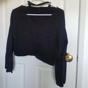 Long sleeve cuff sweater